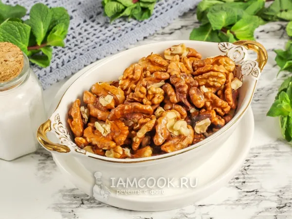 Фото блюда: Жареные грецкие орехи