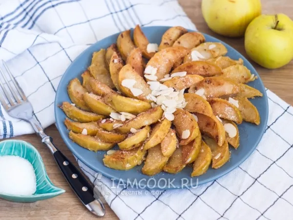 Фото блюда: Жареные яблоки по-французски