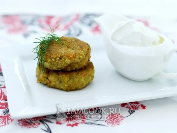 Фото блюда: Постные котлеты из геркулеса