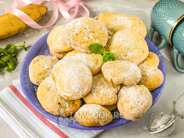 Фото блюда: Печенье с бананом без яиц