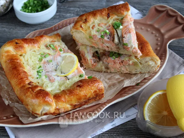 Фото блюда: Пирог с кетой