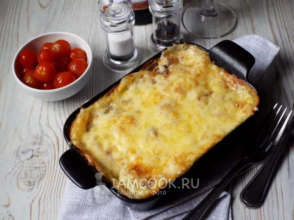 Фото блюда: Картофельная запеканка с соусом бешамель