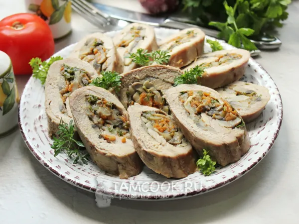 Фото блюда: Рулет из свиной вырезки