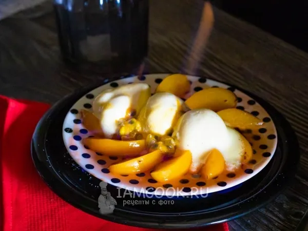 Фото блюда: Мороженое фламбе