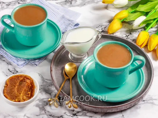 Фото блюда: Кофе с арахисовой пастой