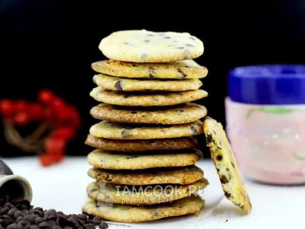 Фото блюда: Печенье с кусочками шоколада