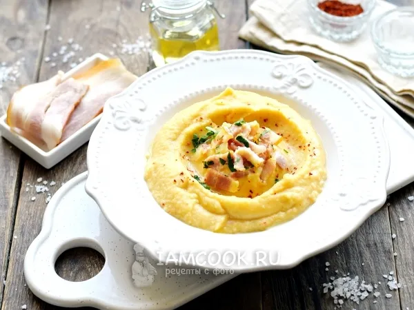 Фото блюда: Гороховое пюре с беконом