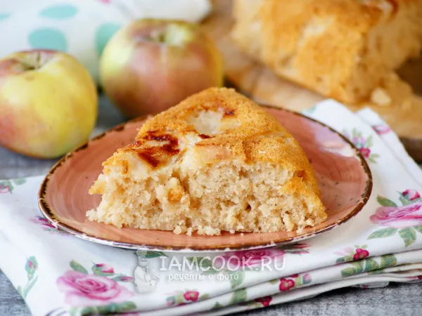 Фото блюда: Постная шарлотка в мультиварке