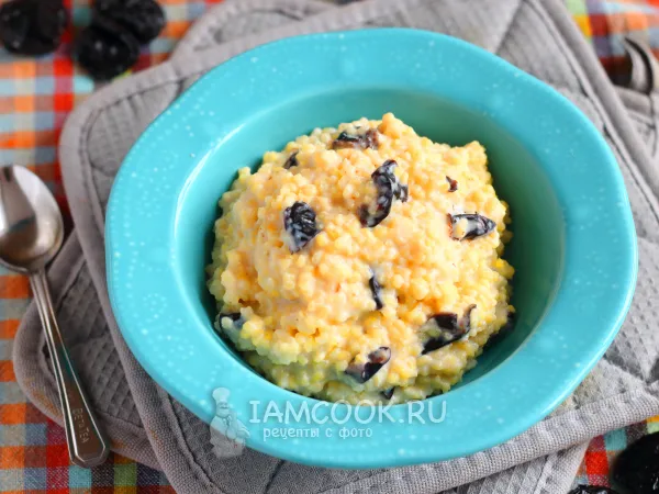 Фото блюда: Пшенная каша с черносливом