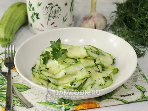 Фото блюда: Кабачки, маринованные с маслом