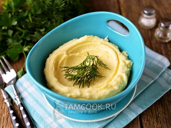 Фото блюда: Картофельное пюре без молока и масла