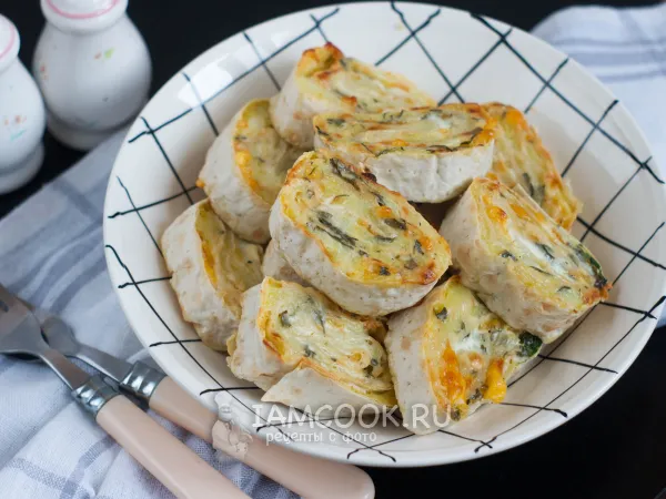 Фото блюда: Картофель в лаваше в духовке