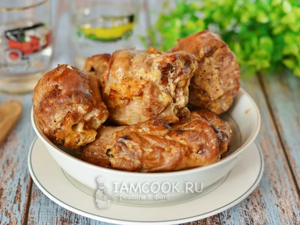 Фото блюда: Шеи индейки в духовке (в рукаве)