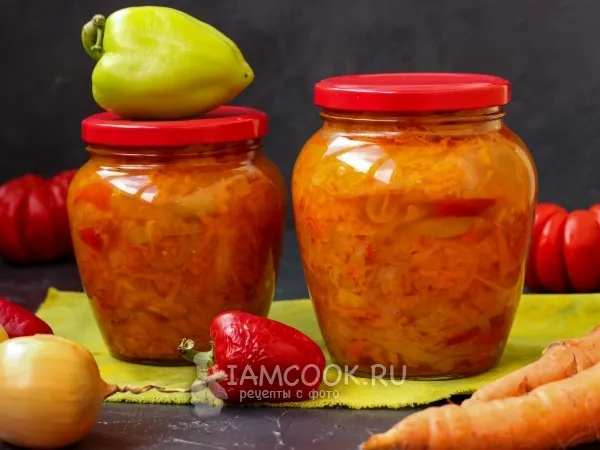 Фото блюда: Салат «Рыжик» на зиму