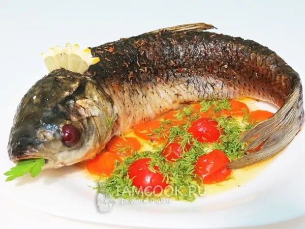 Фото блюда: Белый амур, запеченный в духовке