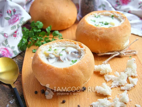 Фото блюда: Хлебные миски для супа