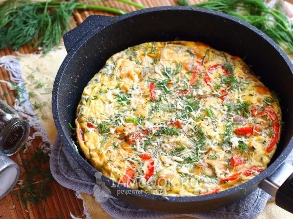 Фото блюда: Фриттата с курицей