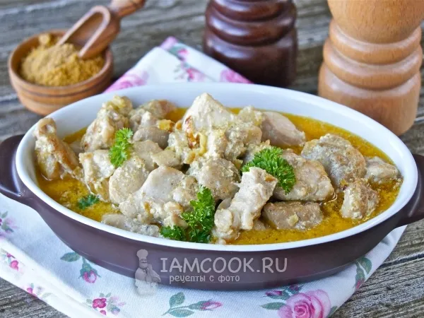 Фото блюда: Курица карри с кокосовым молоком