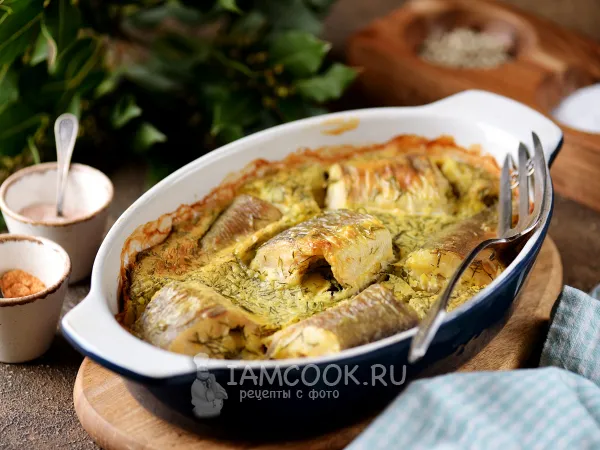 Фото блюда: Хек в кляре в духовке