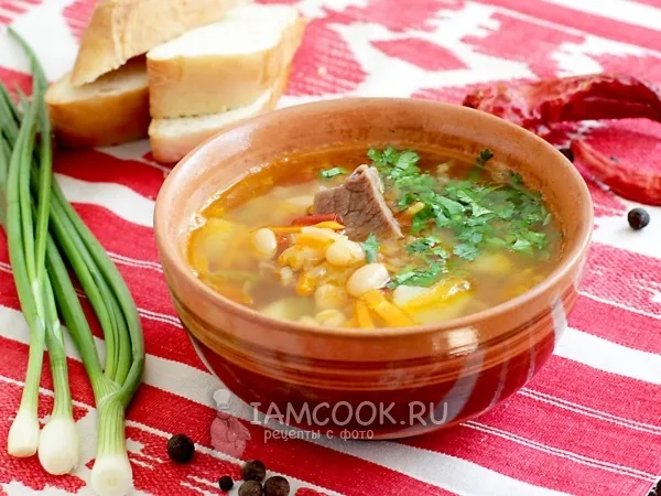 Фото блюда: Фасолевый суп с мясом
