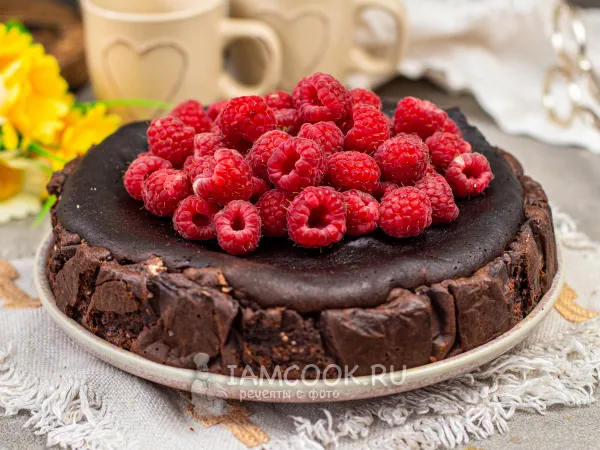 Фото блюда: Шоколадный чизкейк Сан-Себастьян