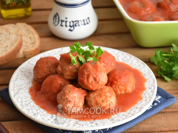 Фото блюда: Тефтели по-американски