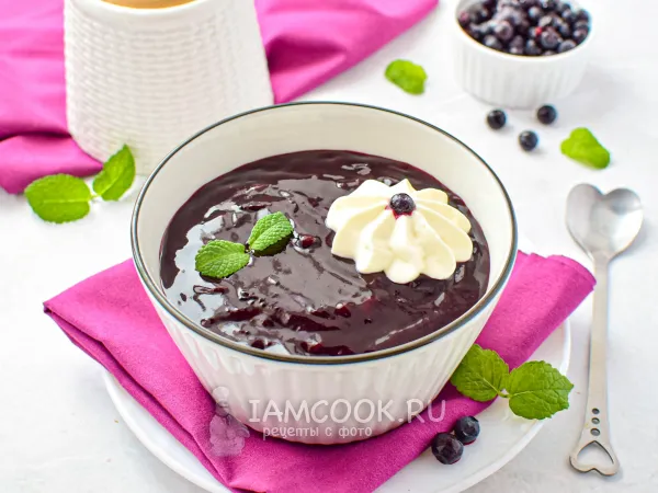 Фото блюда: Шведский черничный суп (Blabarssoppa)