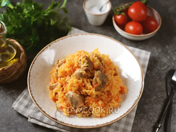 Фото блюда: Рисовая каша с курицей