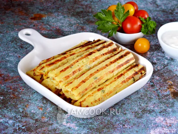 Фото блюда: Сырные вафли на гриле