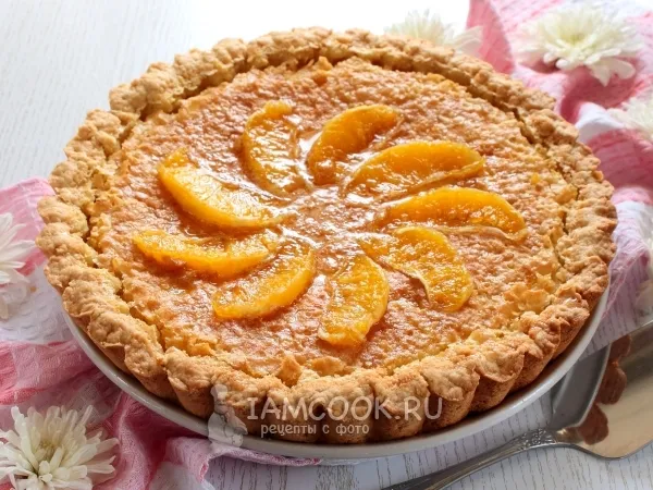 Фото блюда: Песочный пирог с апельсинами