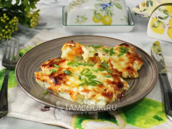 Фото блюда: Филе камбалы в брикетах в духовке