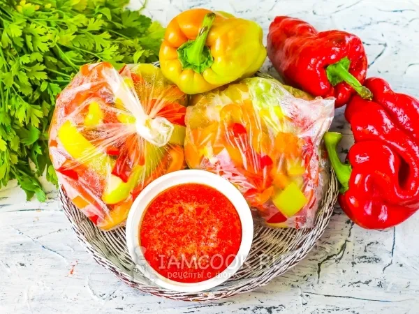 Фото блюда: Замороженный перец на зиму