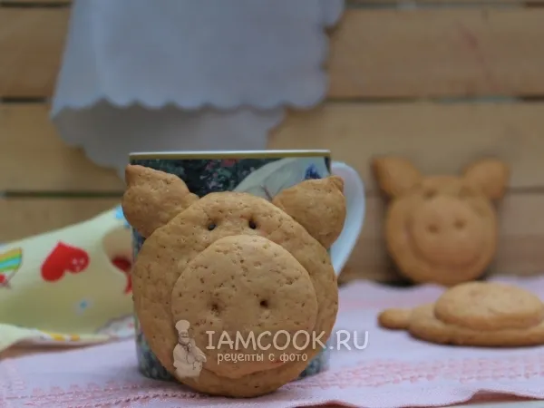 Фото блюда: Печеньки «Хрю» (песочные)