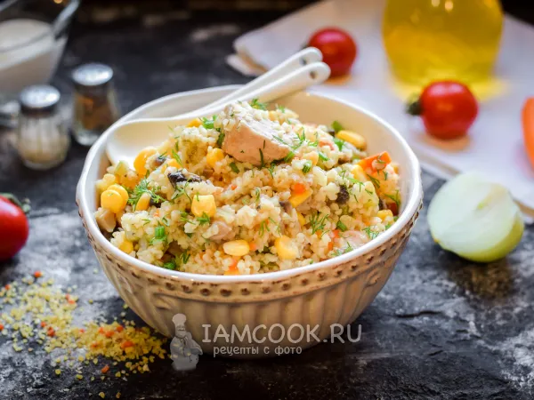 Фото блюда: Булгур со свининой и овощами