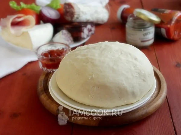 Фото блюда: Тесто для пиццы на живых дрожжах