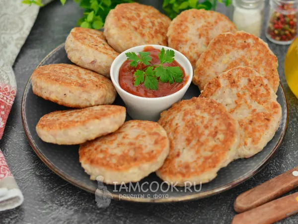 Фото блюда: Котлеты из индейки с манкой