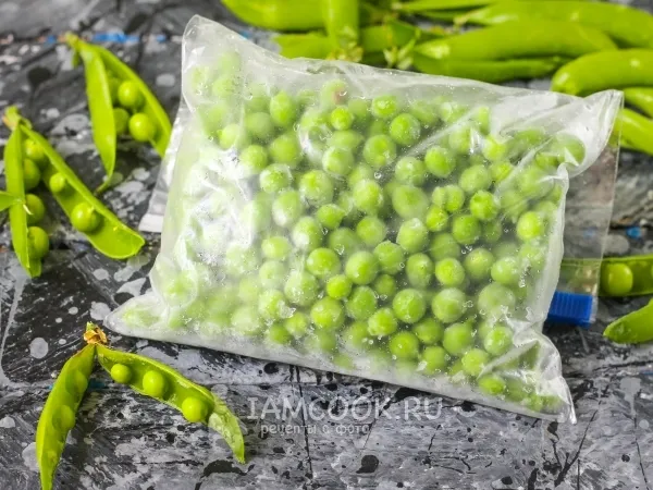 Фото блюда: Заморозка зеленого горошка на зиму