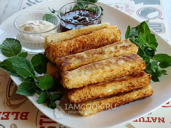 Фото блюда: Жареные творожные палочки