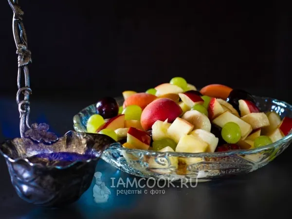 Фото блюда: Фрукты фламбе