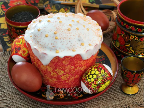 Фото блюда: Глазурь на желатине (для кулича)