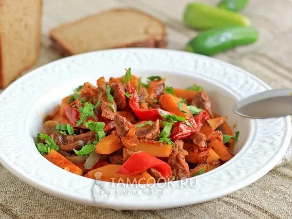 Фото блюда: Азу с болгарским перцем