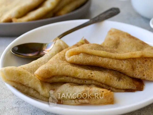 Фото блюда: Постные блины на картофельном отваре