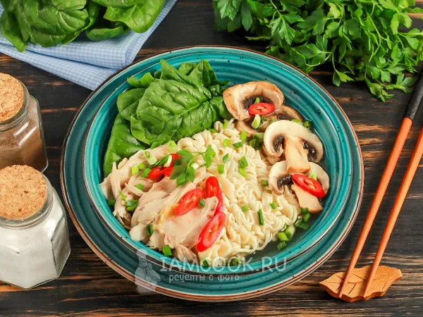 Фото блюда: Рамен с курицей