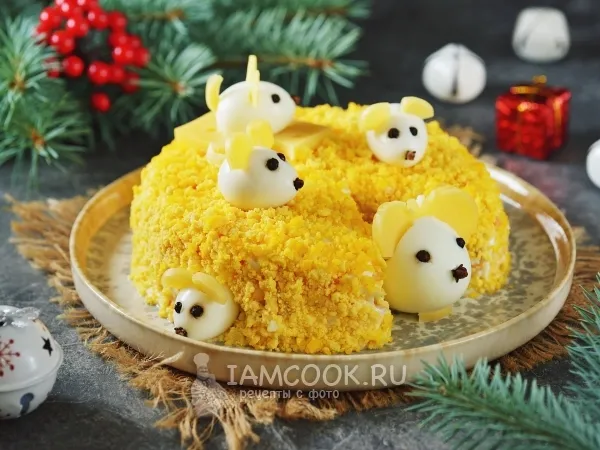 Фото блюда: Салат «Мышки в сыре»