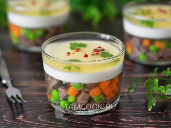 Фото блюда: Мясо «Провансаль» (заливное из говядины)