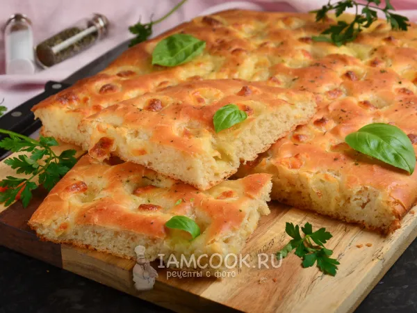 Фото блюда: Фокачча с моцареллой