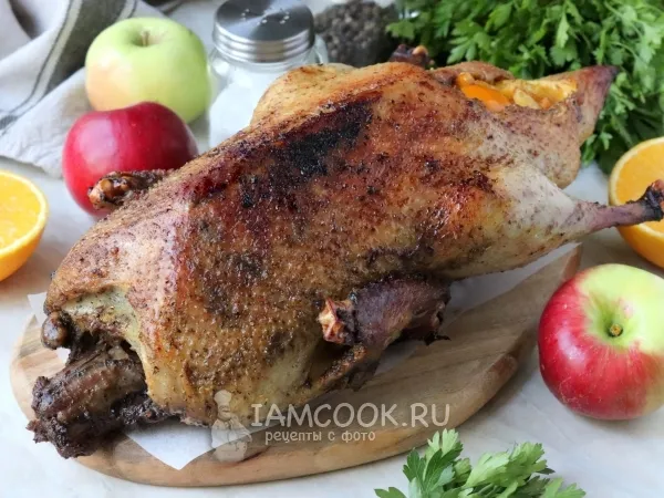 Фото блюда: Утка с яблоками и апельсинами