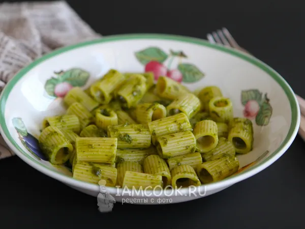 Фото блюда: Паста с зеленым соусом