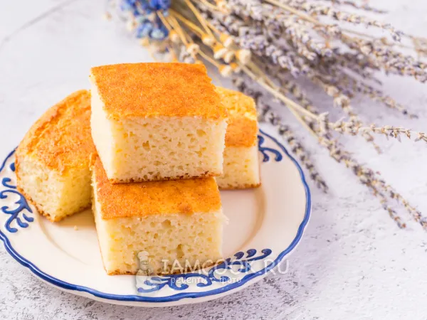 Фото блюда: Классический манник на греческом йогурте