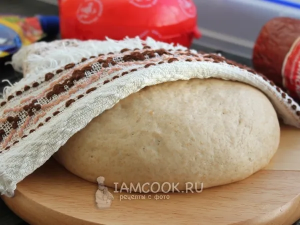 Фото блюда: Тесто для пиццы из цельнозерновой муки